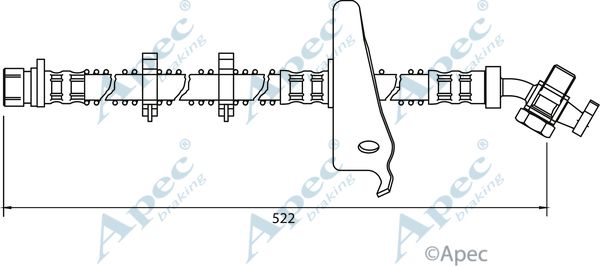 APEC BRAKING Тормозной шланг HOS4026